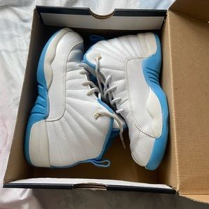 Jordan 12 white and blue